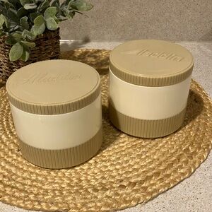(2) VIntage Aladdin Thermo Jars